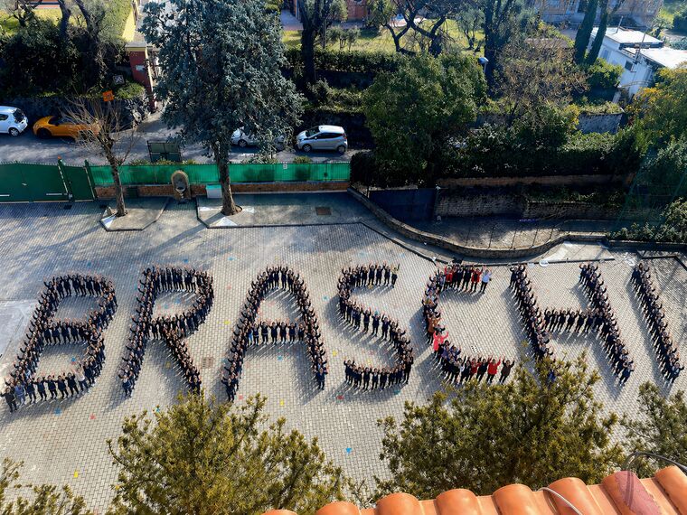 Veduta aerea della scuola Braschi